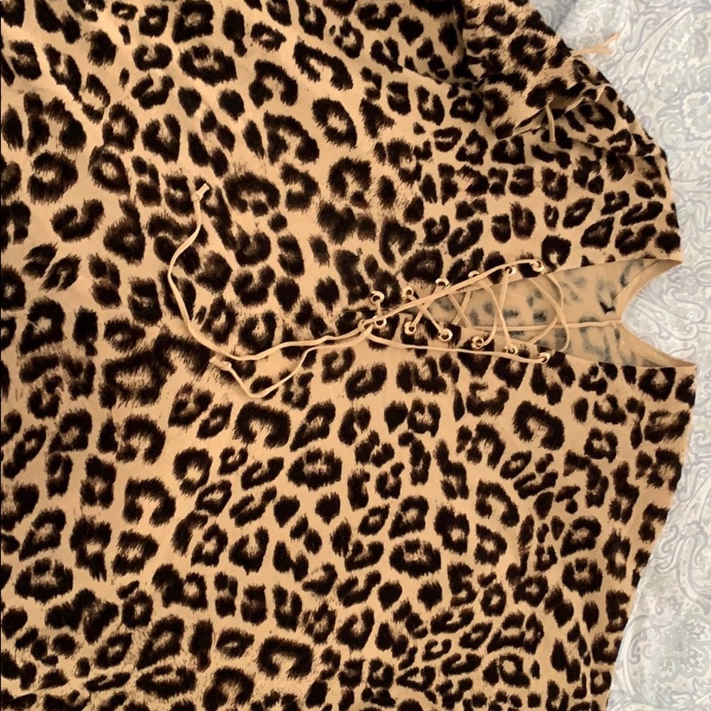 Leopard print, lightweight, fashion poncho.